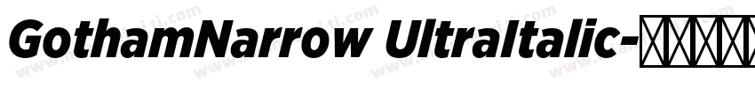 GothamNarrow UltraItalic字体转换